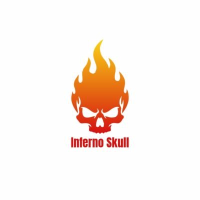 Inferno Skull – Flaming Skull Mascot Logo